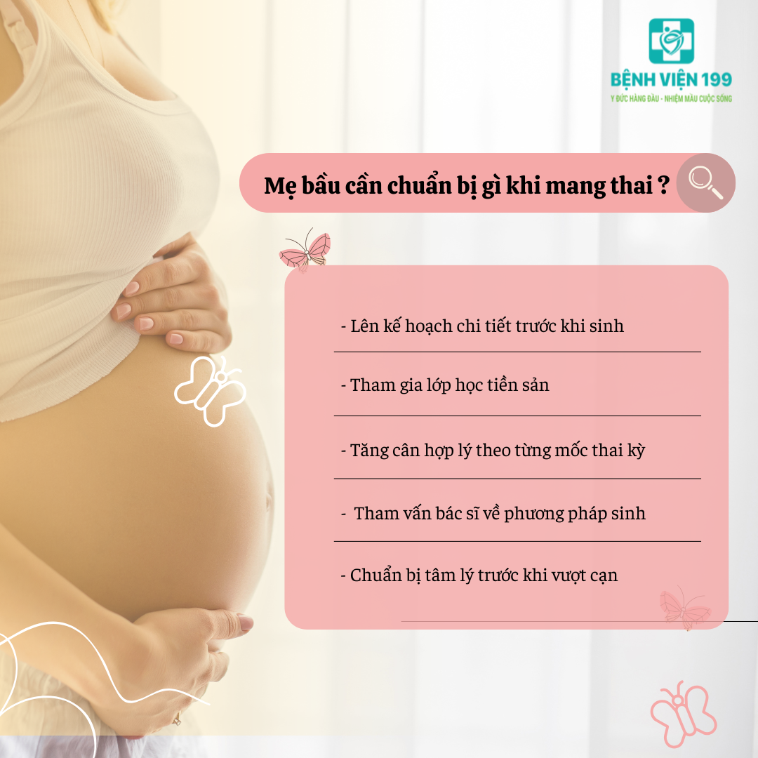 5 Điều mẹ bầu cần chuẩn bị khi mang thai